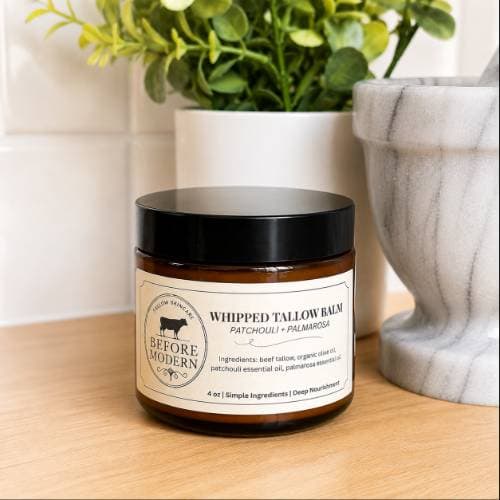 Whipped Tallow Balm – Patchouli + Palmarosa